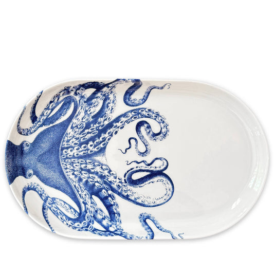 Caskata Lucy the Octopus Large Coupe Oval Platter