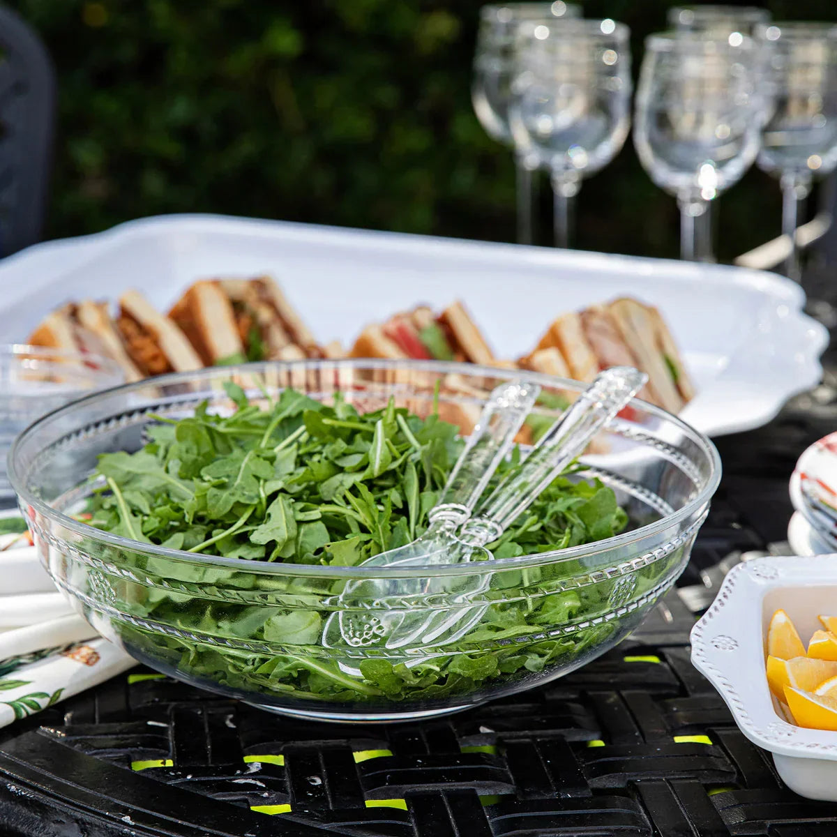 Juliska Isabella Acrylic Salad Servers Set 2pc