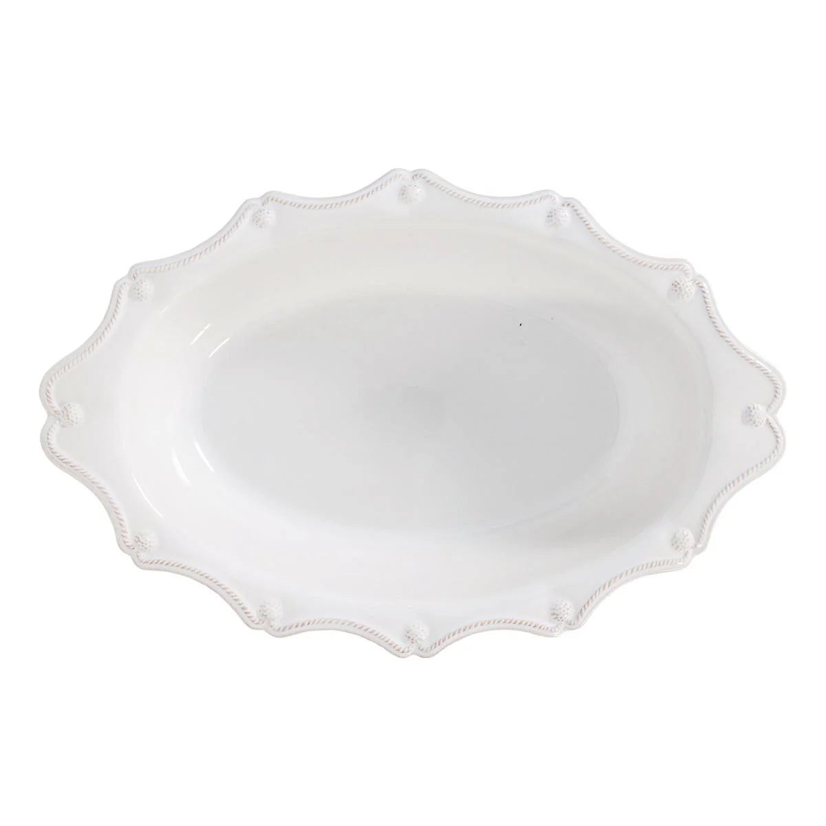 Juliska Berry & Thread 18" Oval Baker - Whitewash