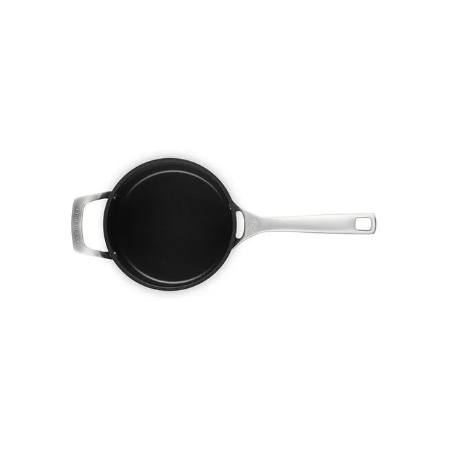 Le Creuset Essential Non-stick Ceramic Saucepan with Glass Lid - 3 Qt.
