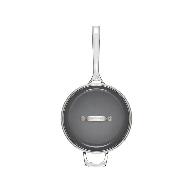 Le Creuset Essential Non-stick Ceramic Sauté Pan with Glass Lid - 4.25 Qt