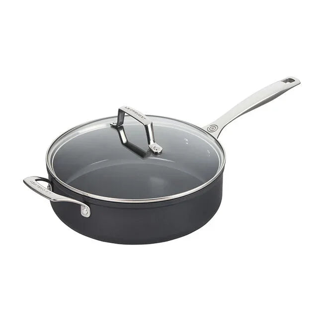 Le Creuset Essential Non-stick Ceramic Sauté Pan with Glass Lid - 4.25 Qt