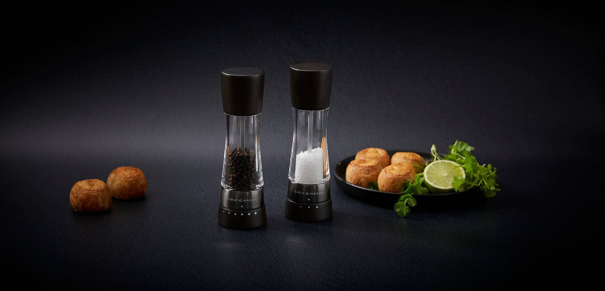 Cole & Mason Derwent Salt & Pepper Mill Gift Set, Black Wood - Marcel’s Culinary Experience