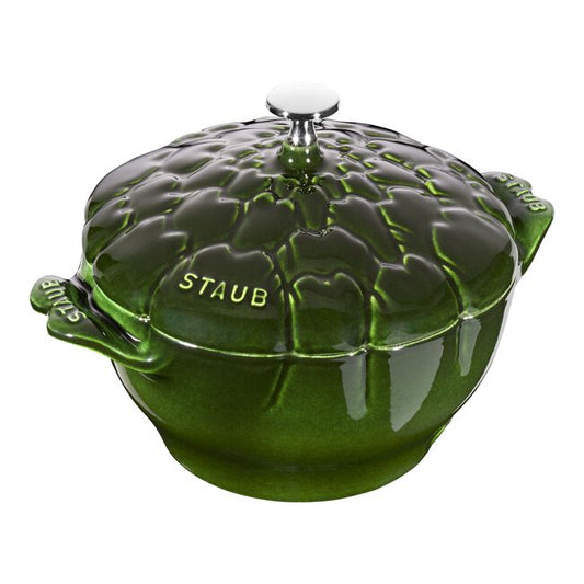 Staub Cast Iron 3.2 qt, Artichoke, Dutch Oven, Basil