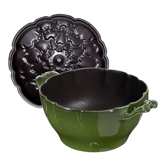 Staub Cast Iron 3.2 qt, Artichoke, Dutch Oven, Basil