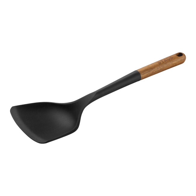 STAUB Silicone Wok Turner with Acacia Wood Handle
