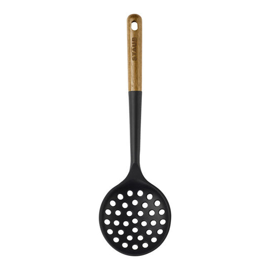 STAUB Silicone Skimming Ladle with Acacia Wood Handle