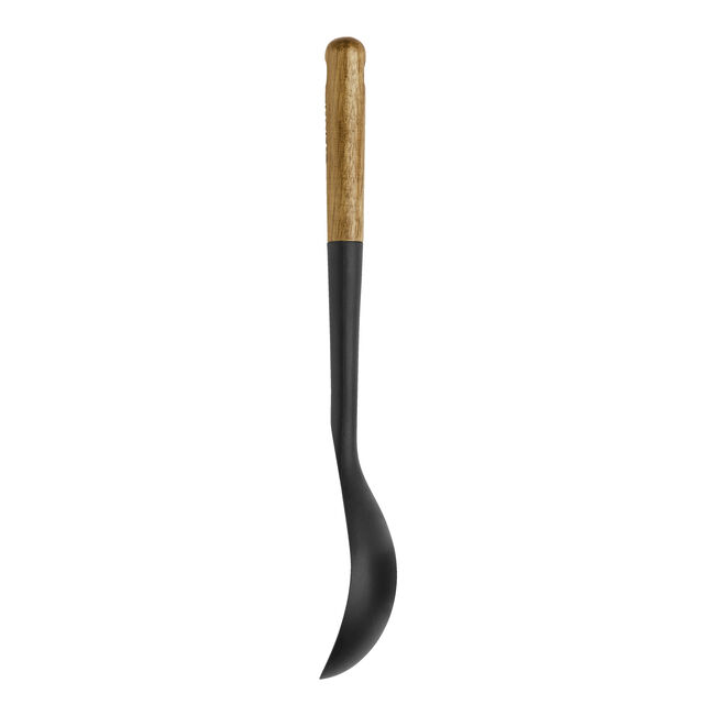 STAUB Silicone Serving Spoon with Acacia Wood Handle