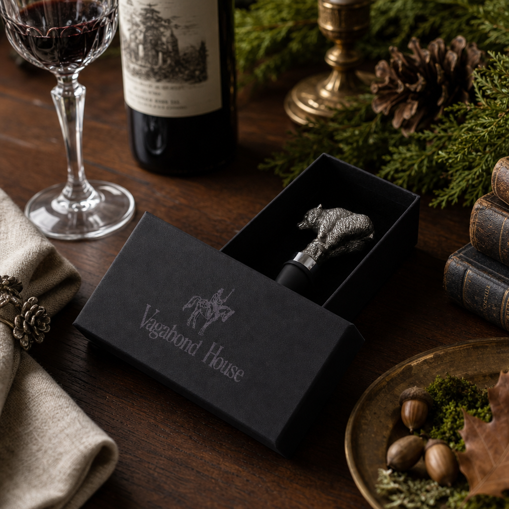 Pewter Bear Bottle Stopper | 4.5 Inch