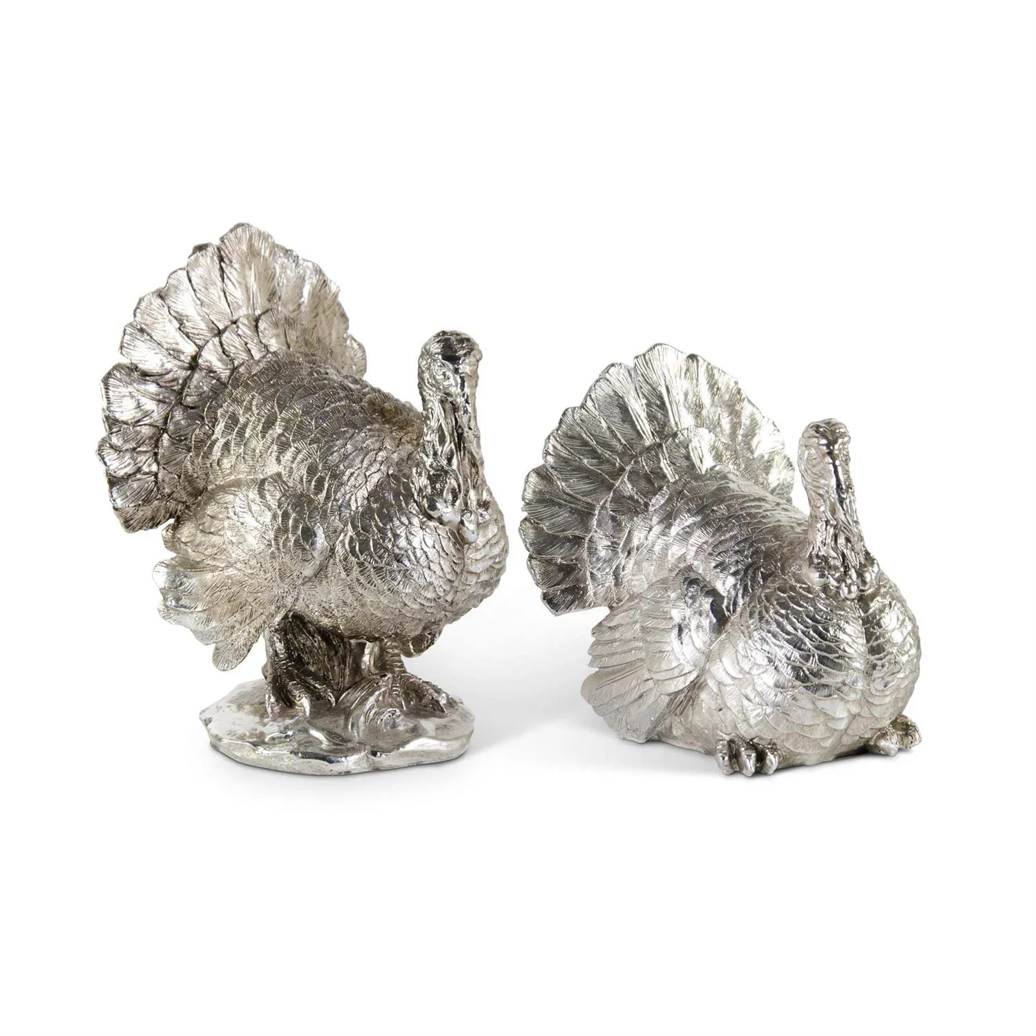 Silver Plated Sitting Turkeys - Marcel’s Culinary Experience