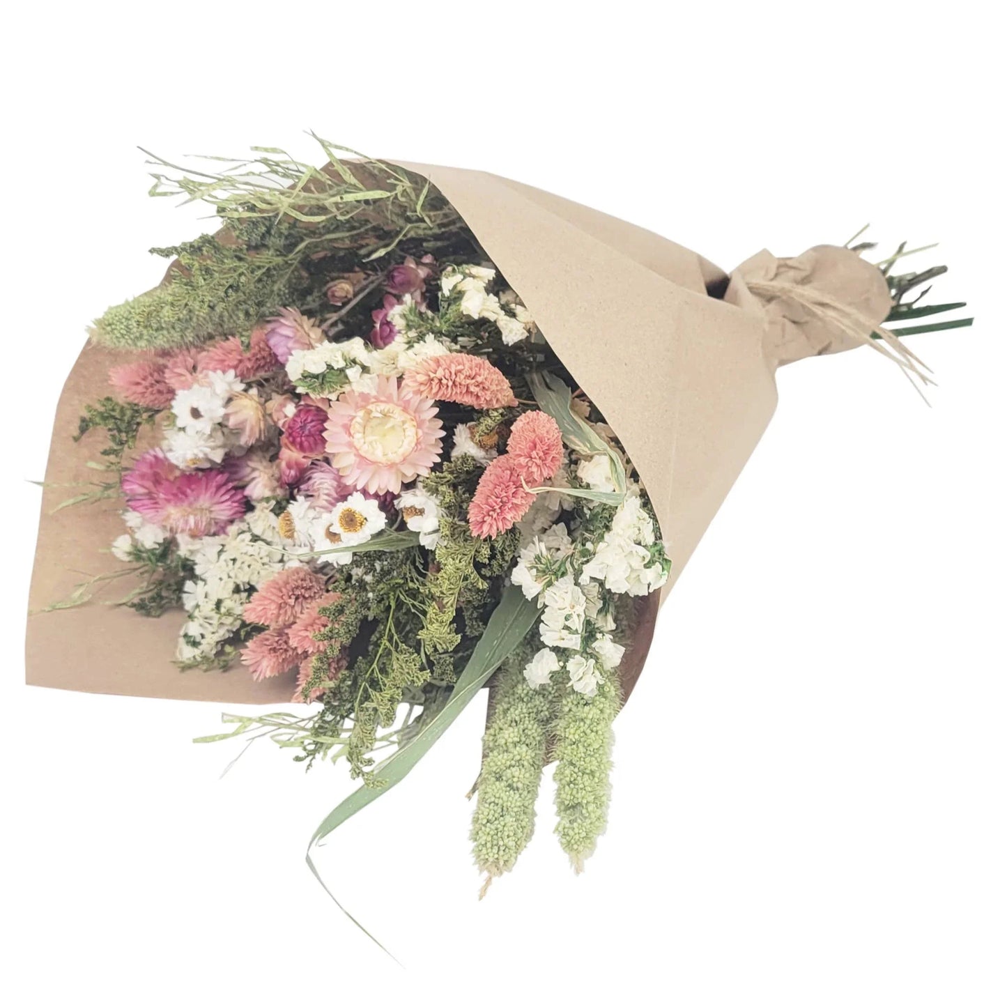 Pink Strawflower Love Floral Bouquet #207