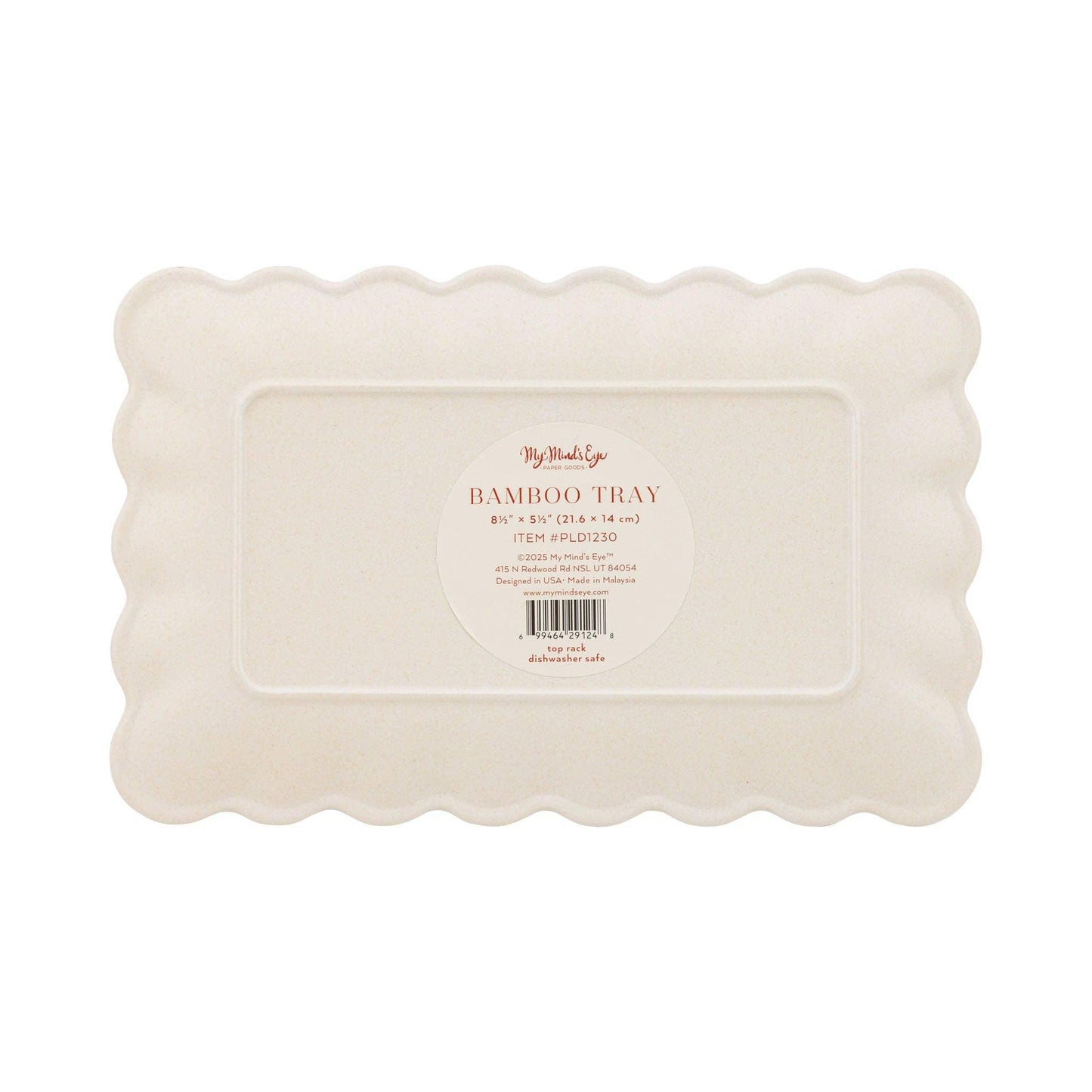 Plaid Bamboo Tray - Marcel’s Culinary Experience