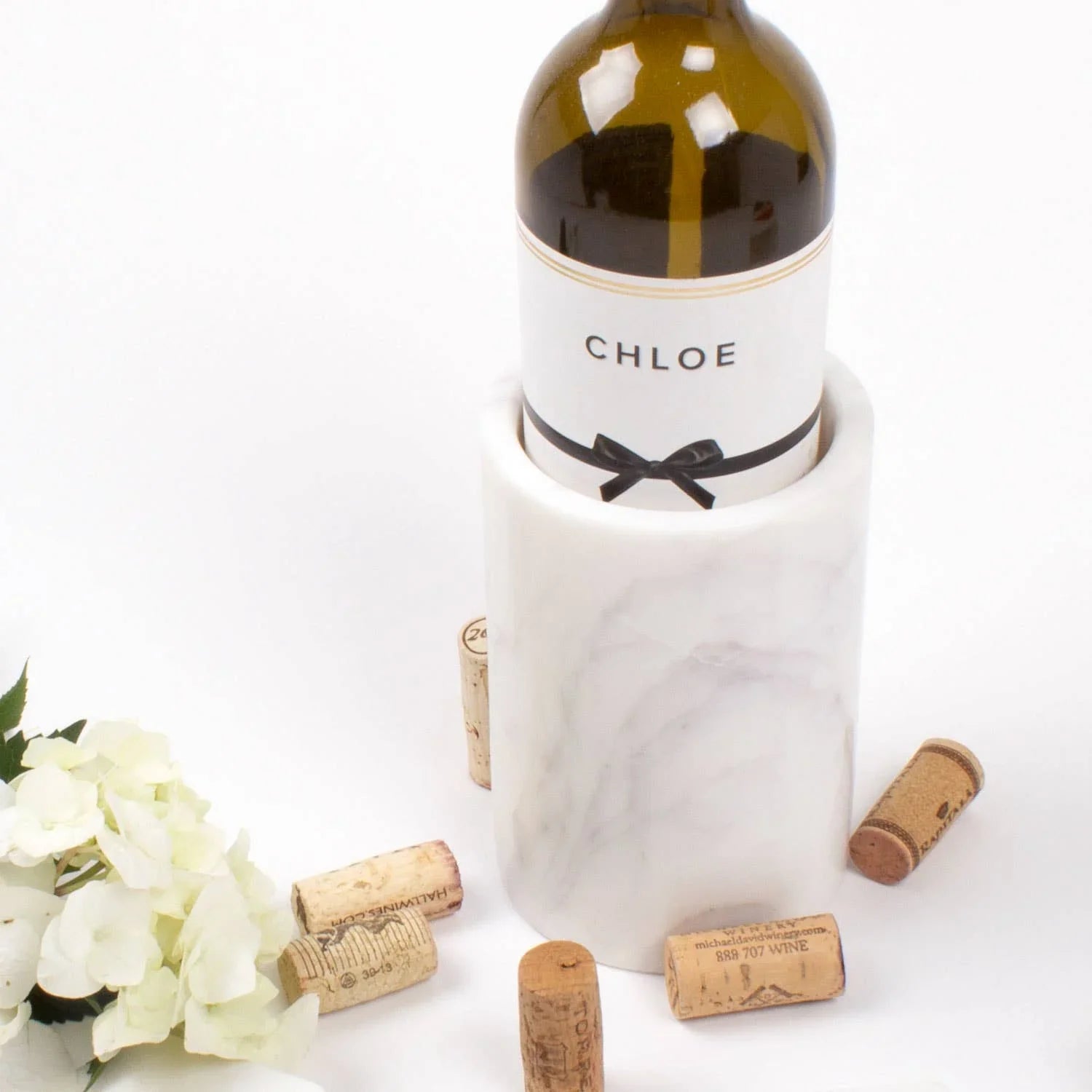 White Marble Wine Chiller - Marcel’s Culinary Experience
