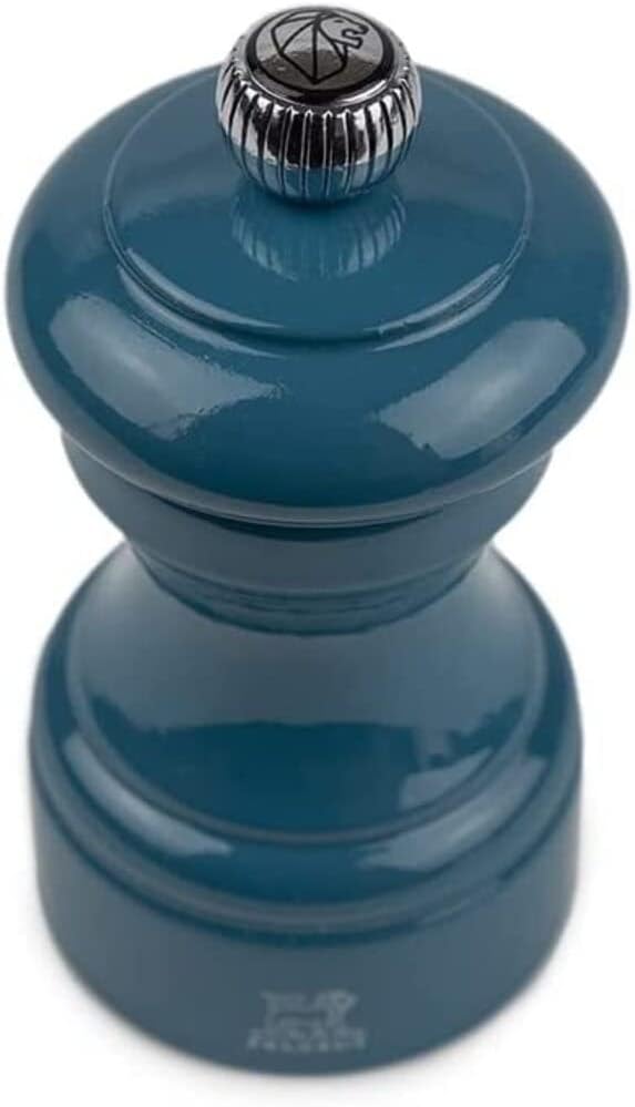 Peugeot Bistro Pepper Mill Pacific Blue Gloss Painted Wood - 4″