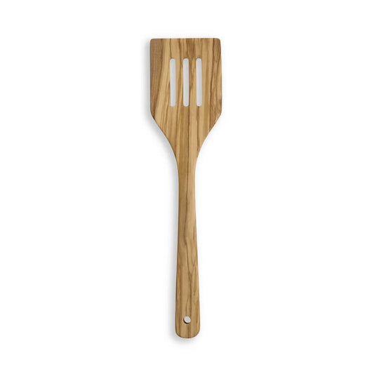 Italian Olivewood Slotted Turner, 12" - Marcel’s Culinary Experience