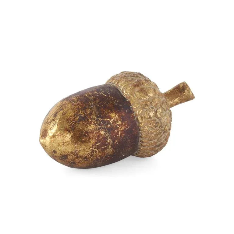 Gold & Bronze Textured Resin Acorn 6.25" - Marcel’s Culinary Experience