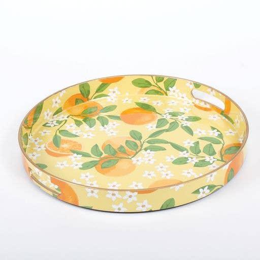 Orange Grove Round Tray - Marcel’s Culinary Experience