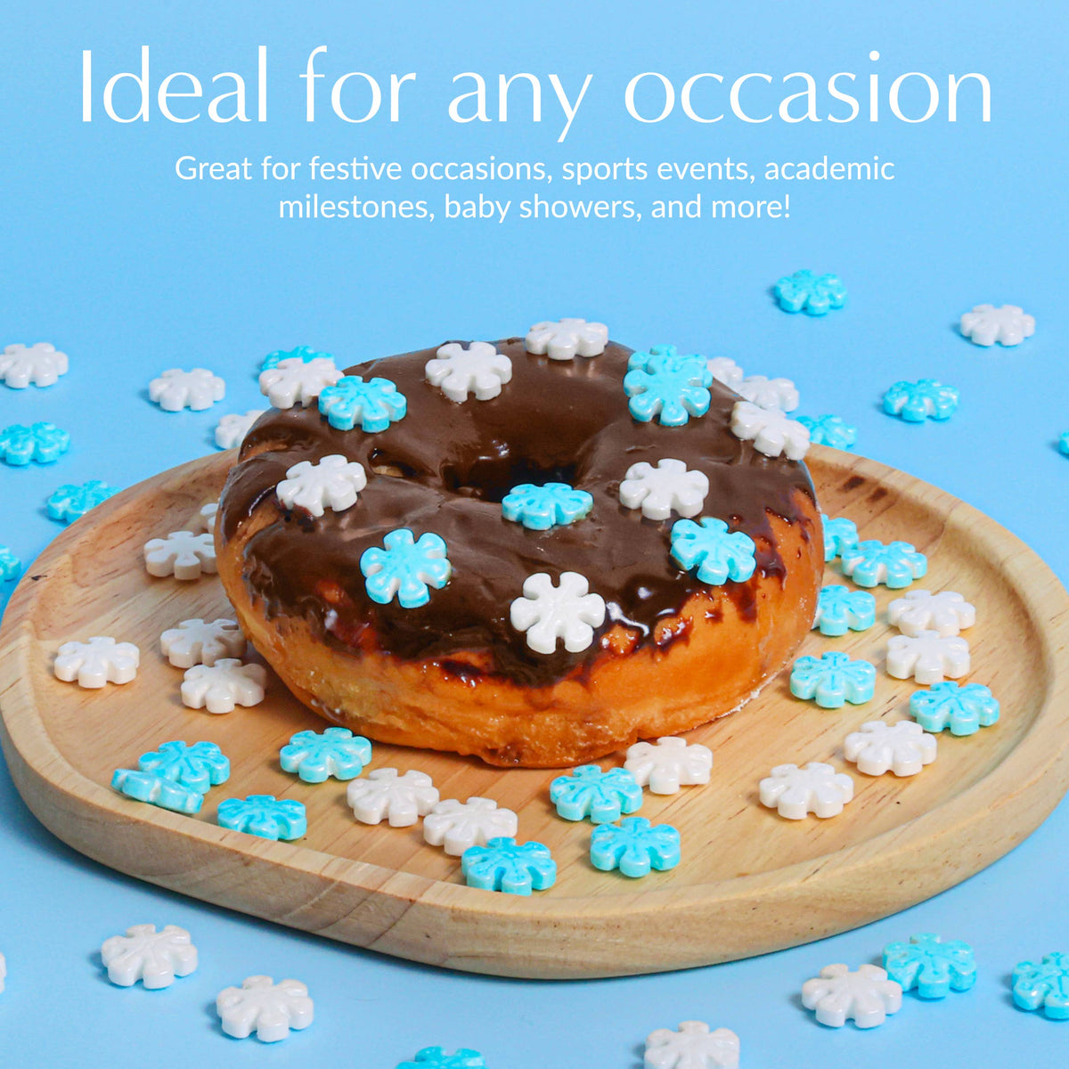 Sprinklemania Snowflakes Sprinkles, 3.5 oz Cube