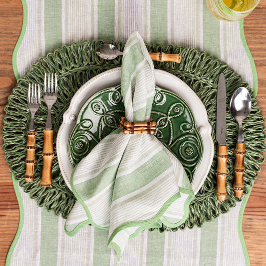 Juliska Straw Loop Oval Placemat Seagrass - Marcel’s Culinary Experience
