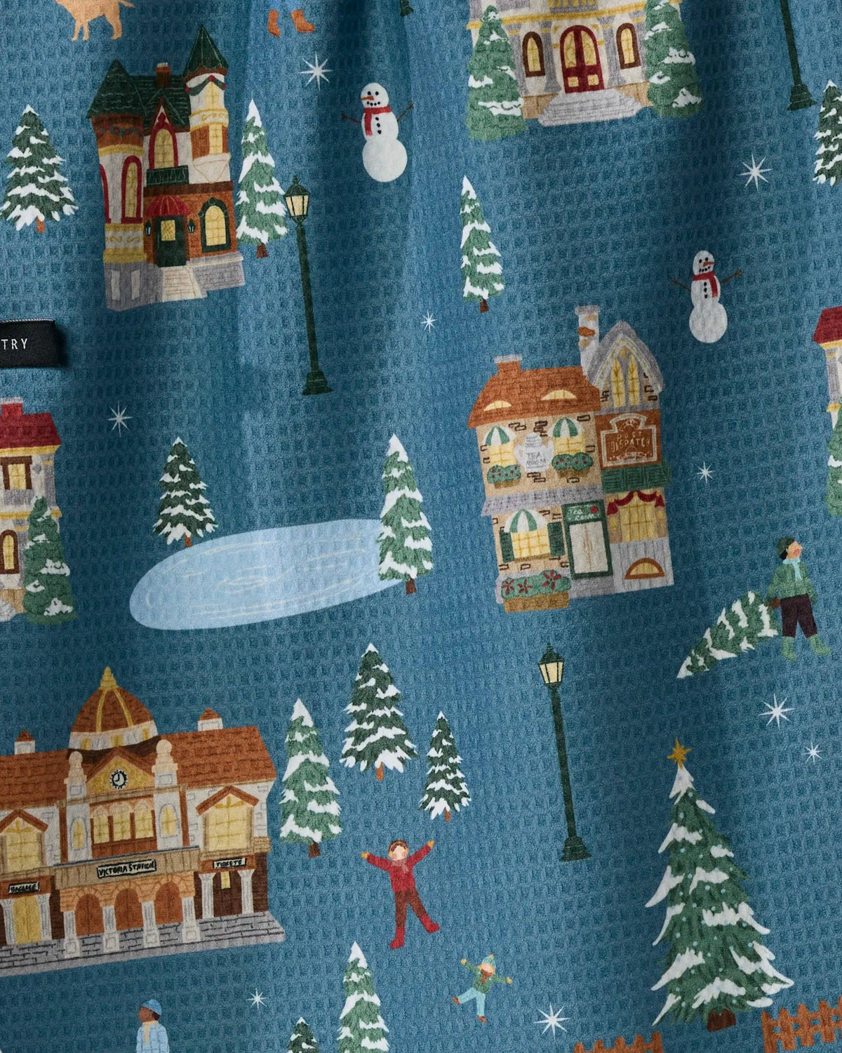 Geometry Holiday Nostalgia LUXE Kitchen Towel