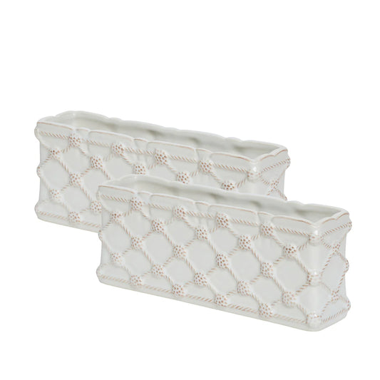 Juliska Berry & Thread Petite Parterre 8" Garden Planter Set, Whitewash