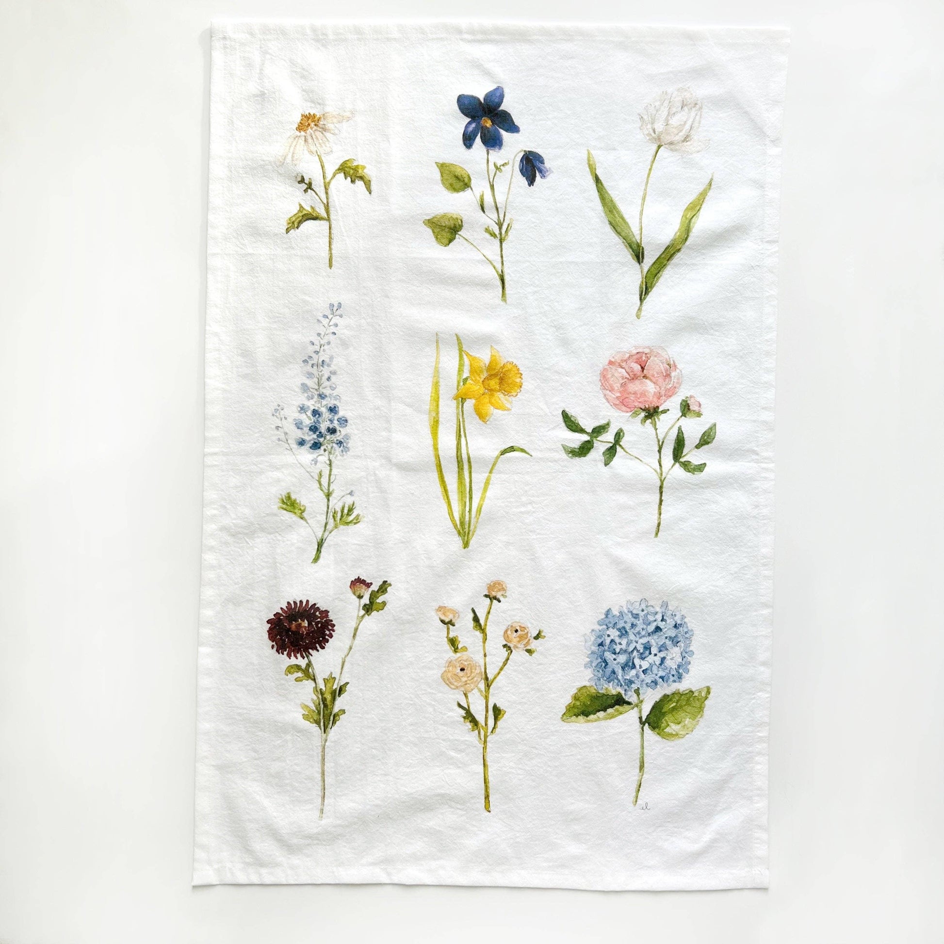 Garden flowers tea towel - Marcel’s Culinary Experience