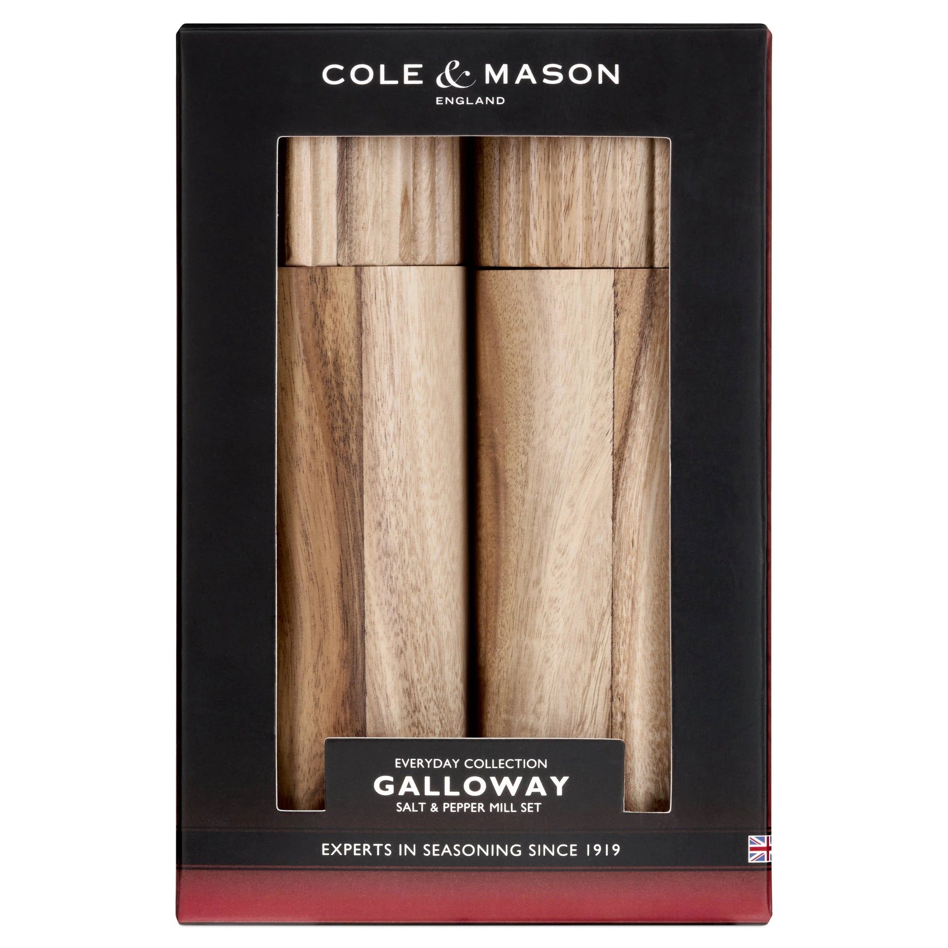 Cole & Mason Galloway Acacia Salt & Pepper Mill Set - Marcel’s Culinary Experience