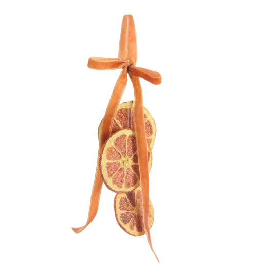 Iced Orange Slice Ornament 5.5"