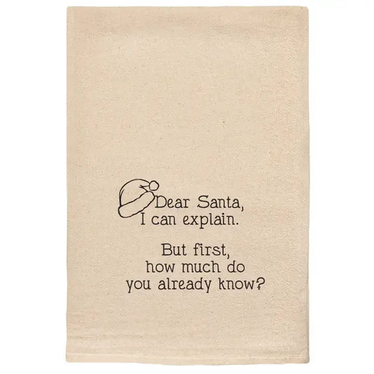 Ellembee Dear Santa I Can Explain | Christmas Decor Kitchen Towels - Marcel’s Culinary Experience