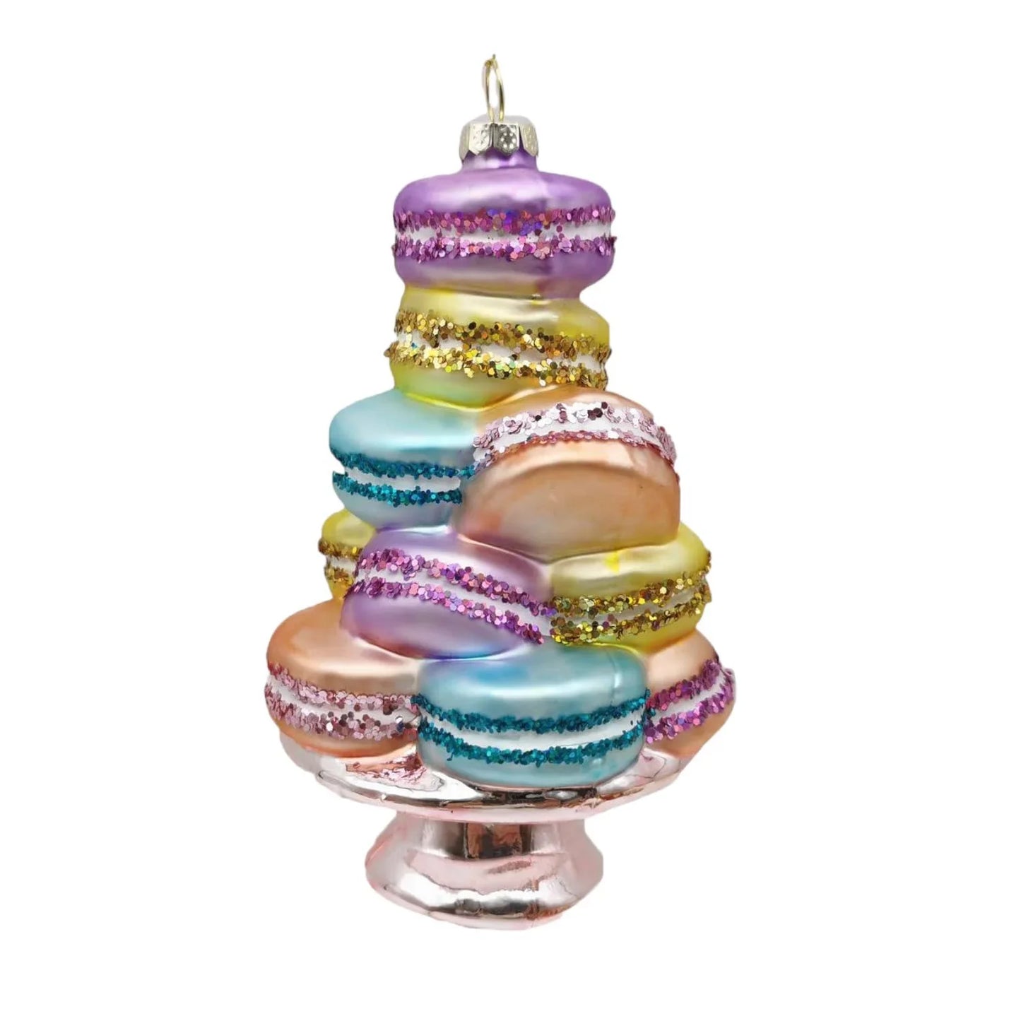 Macaron Stack on Plate Ornament - Marcel’s Culinary Experience
