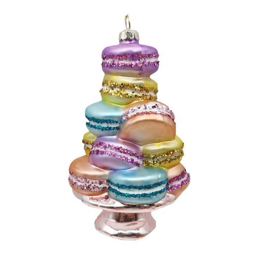 Macaron Stack on Plate Ornament - Marcel’s Culinary Experience