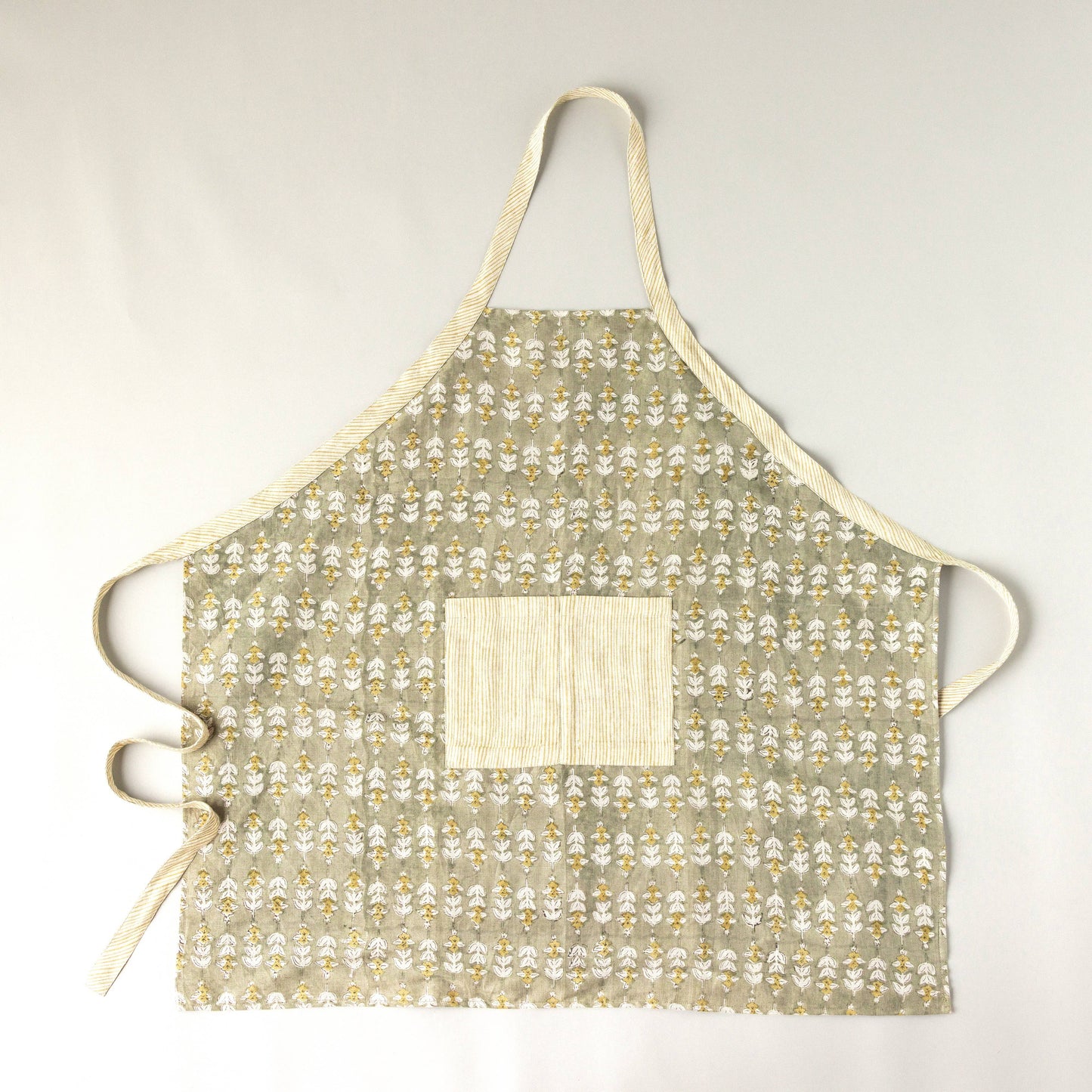 Blossom Block Print Apron