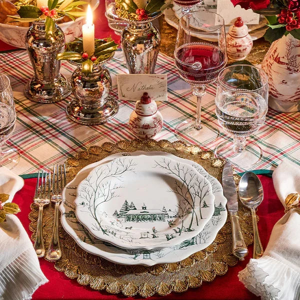 Juliska Country Estate Winter Frolic Dessert/Salad Plate - Evergreen