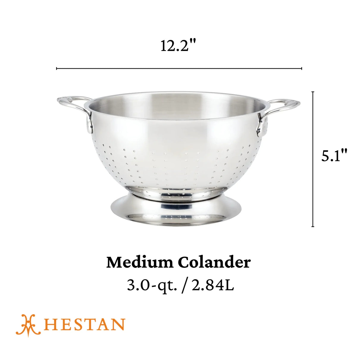 Hestan Provisions Stainless Steel Colander | 3 Quart