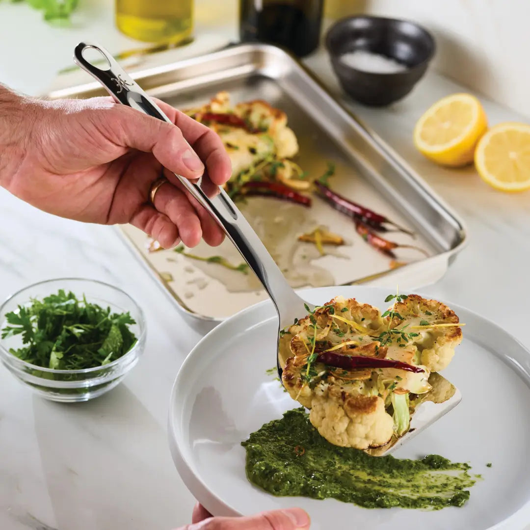 Hestan Provisions Stainless Steel Solid Turner | 13 Inch