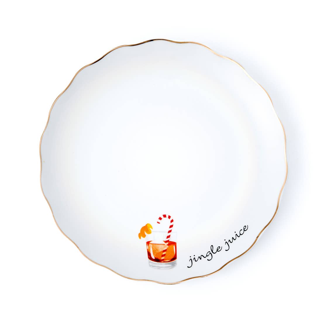Holiday Cheers Set of 6 Appetizer Plates