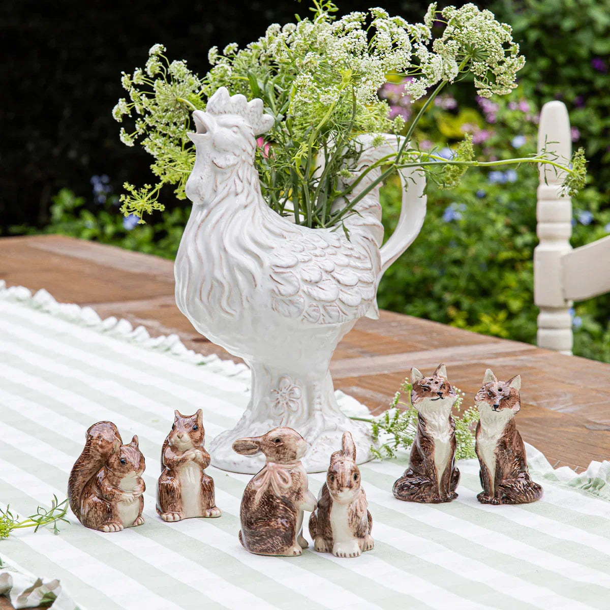 Juliska Clever Creatures Ceramic Rooster Pitcher