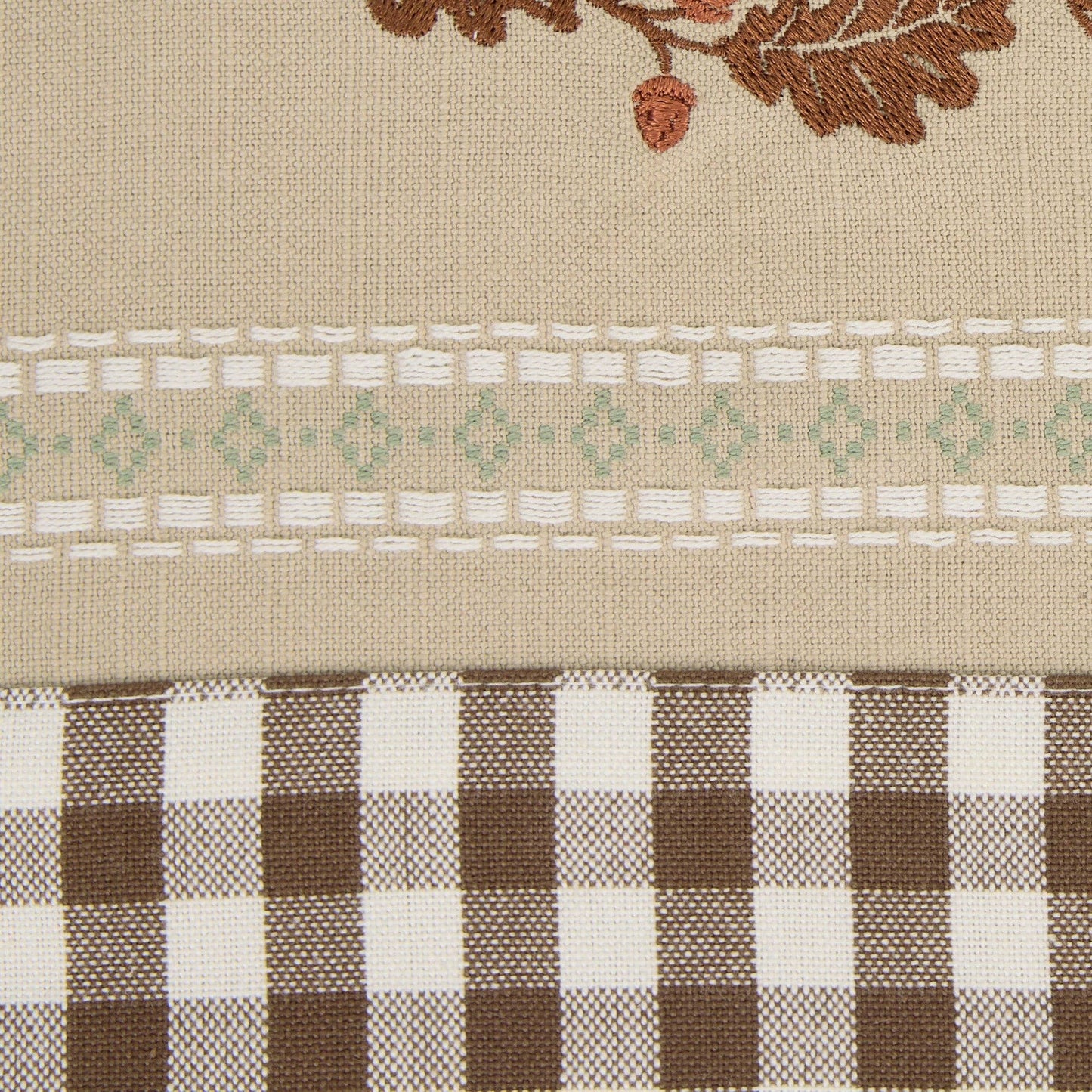 Autumn Pumpkin Embellished Dishtowel