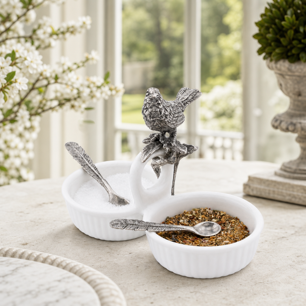 Songbird Double Salt & Spice Cellar