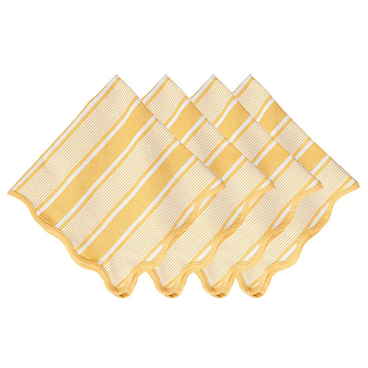 Juliska Cabana Stripe Napkin Set/4 - Sunshine