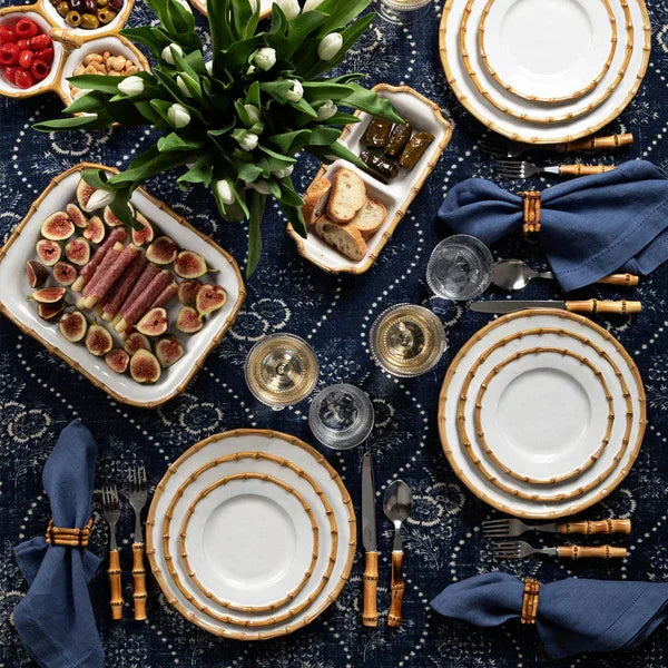 Juliska Bamboo 9" Triple Bowl Server - Natural - Marcel’s Culinary Experience