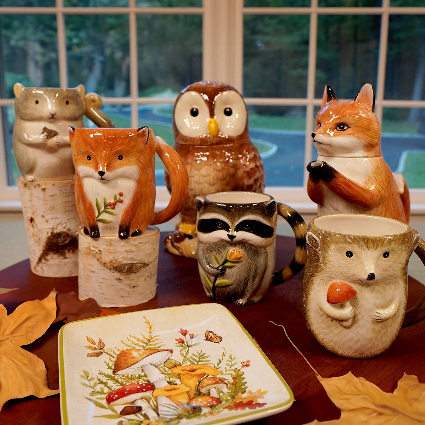 Woodland Critters Fall 3-D Mug 16 oz. Assorted