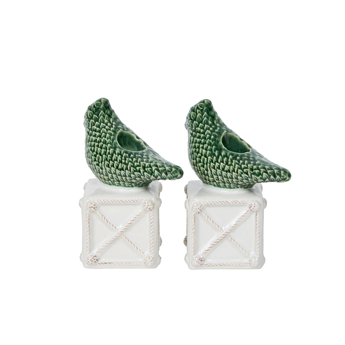 Juliska Berry & Thread Bird Topiary Candlestick Set