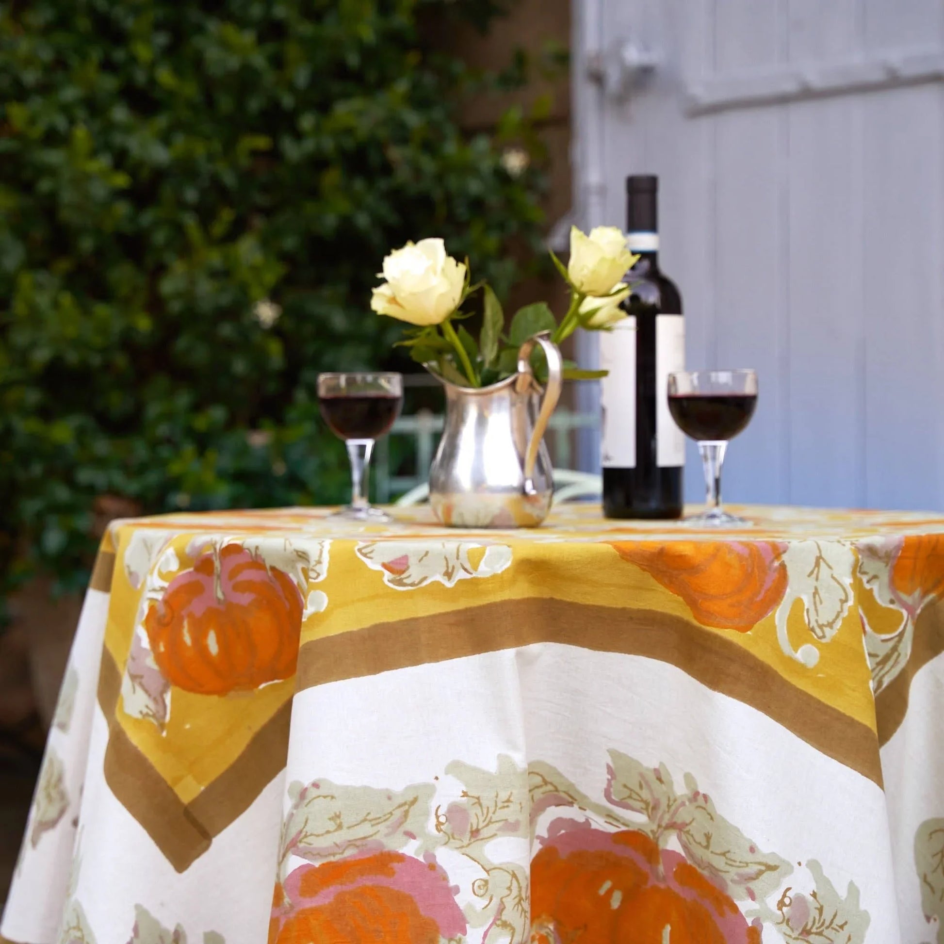 Pumpkin Orange & Mustard Tablecloths - Marcel’s Culinary Experience