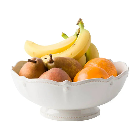 Juliska Berry & Thread 11" Footed Fruit Bowl - Whitewash