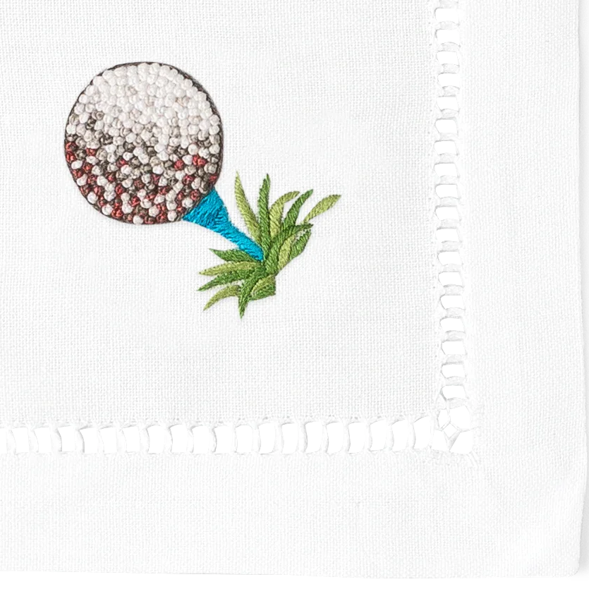 Golf Cocktail Napkins | Mixed Set of 4