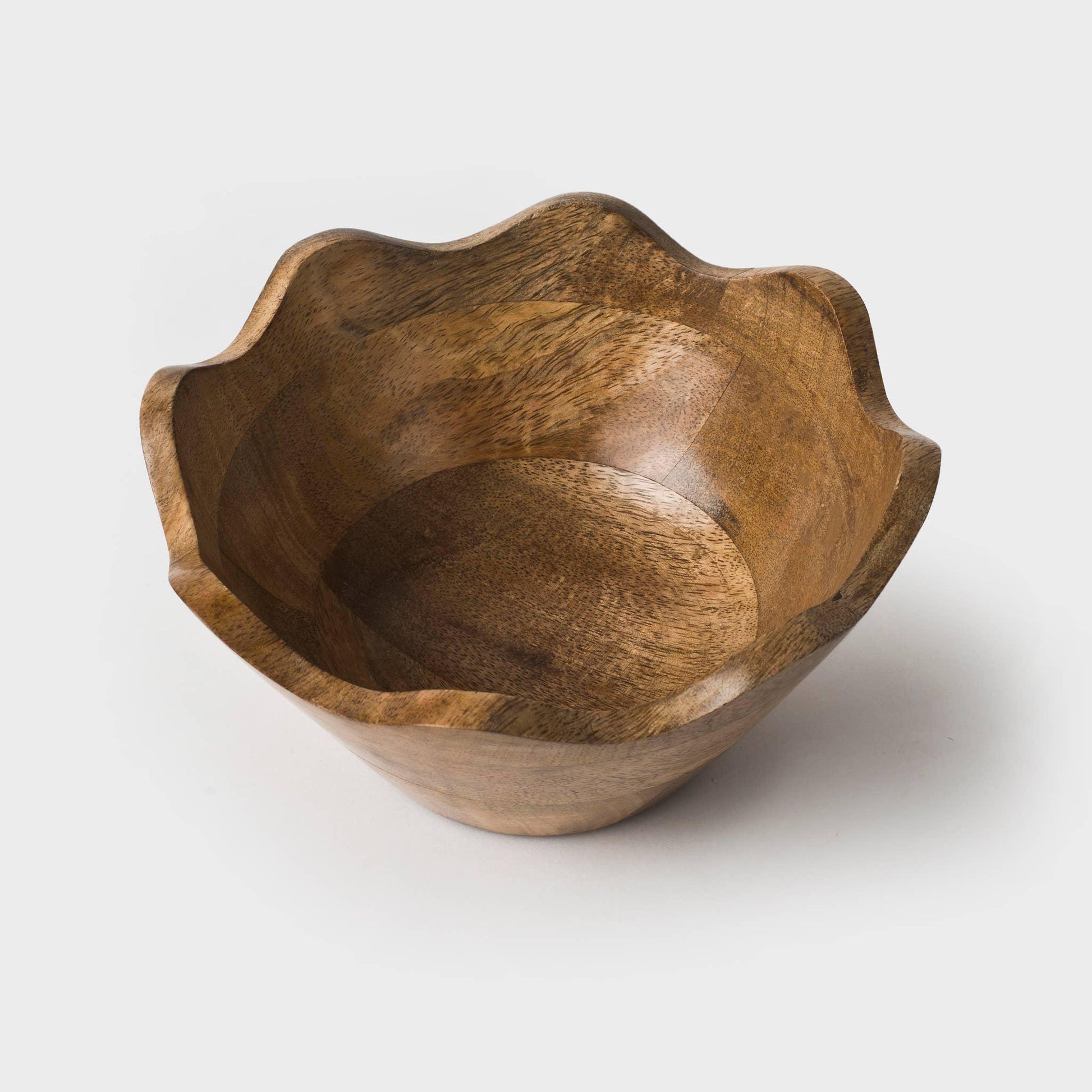 Scalloped Wooden Bowls - Marcel’s Culinary Experience