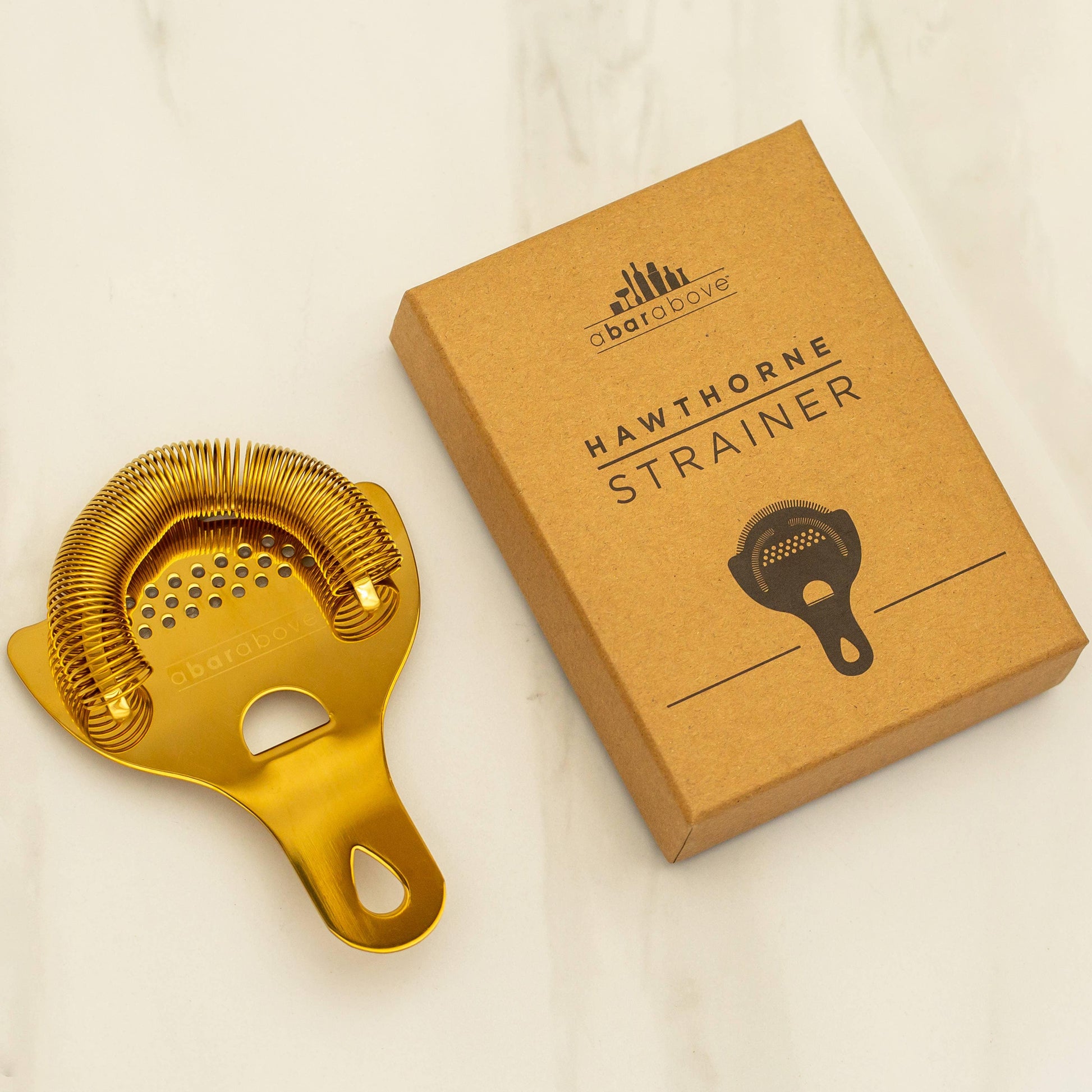 Hawthorne Strainer, Gold Cocktail Strainer - Marcel’s Culinary Experience