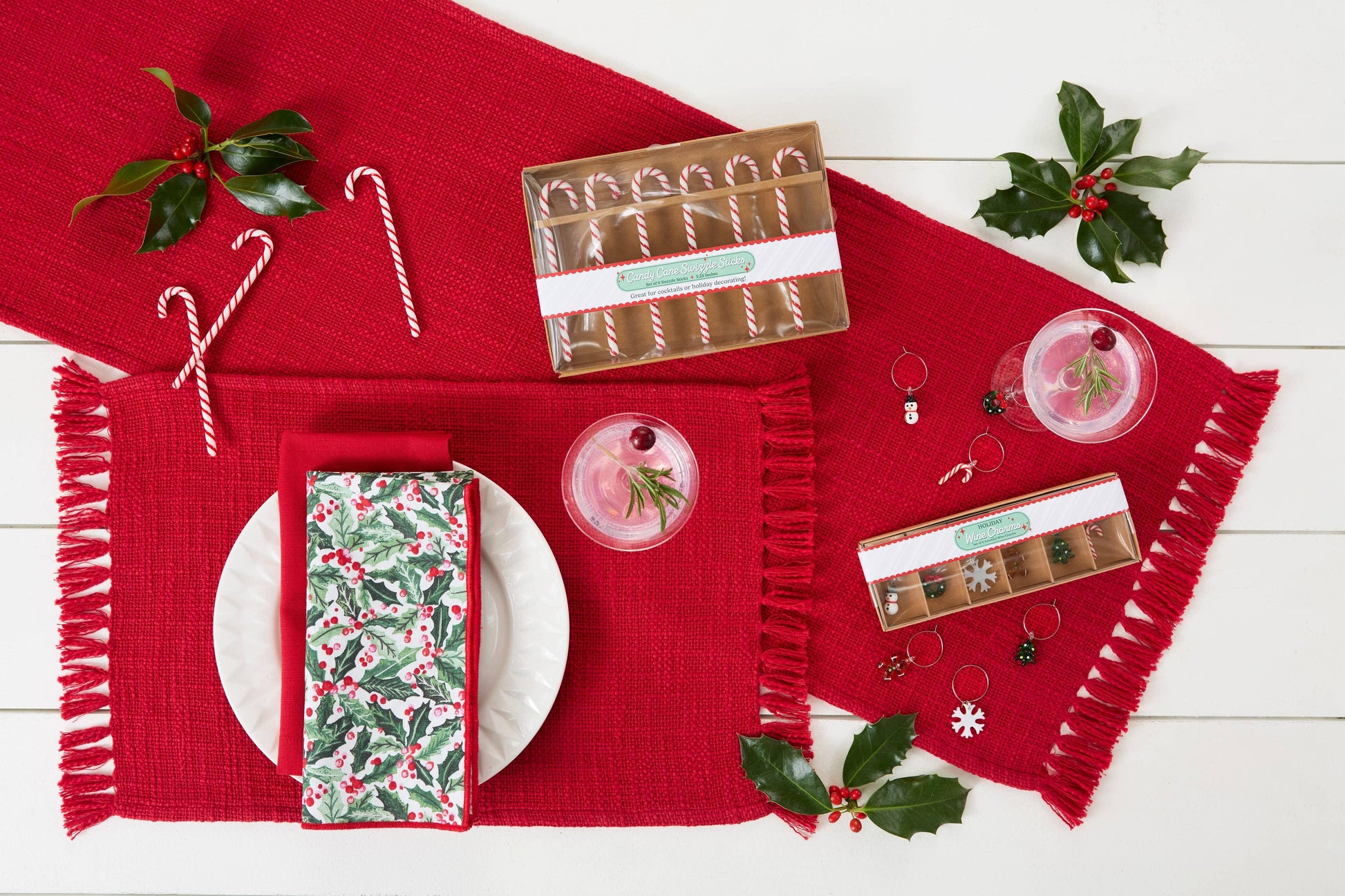 Candy Cane Swizzle Stick Set of 6 - Marcel’s Culinary Experience