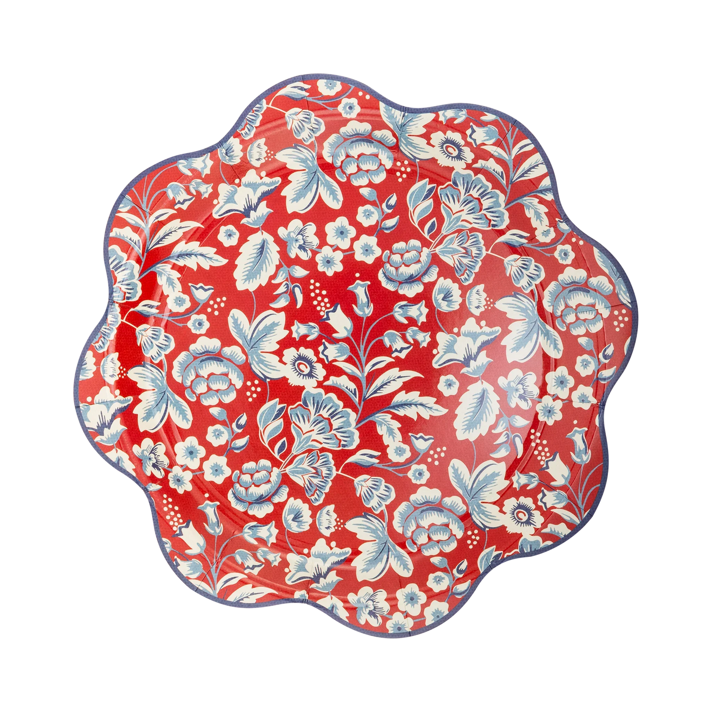 Hamptons Floral Wave Paper Plate - Marcel’s Culinary Experience